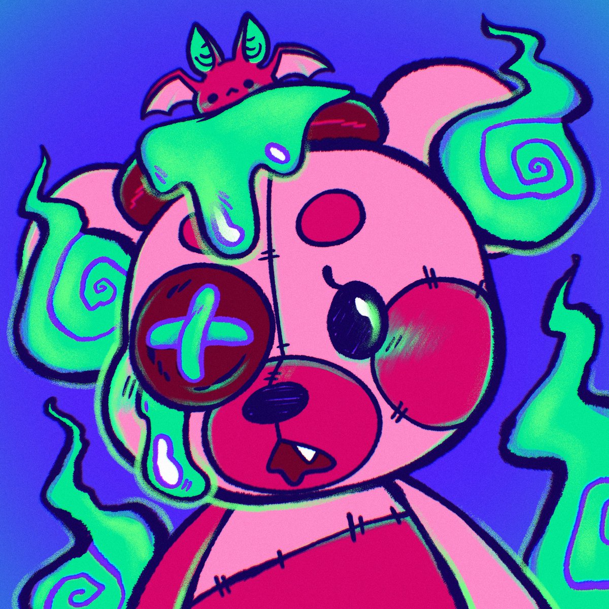 MapleSyrup_art's tweet photo. Its Halloween season!! I made a little something for myself this morning! 😈😈👻 https://t.co/tcsltOwjgp