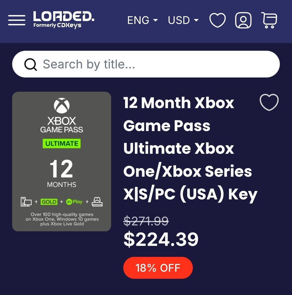 🚨 Xbox Game Pass Ultimate (12 months) is 18% off — now $224.39 instead of $271.99 😮‍💨

If you’re paying $30/month, that’s $360 a year.
This deal saves you over $135 and a renewal headache.

👉🏼 buff.ly/tDGPCAj

💸 Don’t get finessed by the auto-renew button.

#XboxGamePass