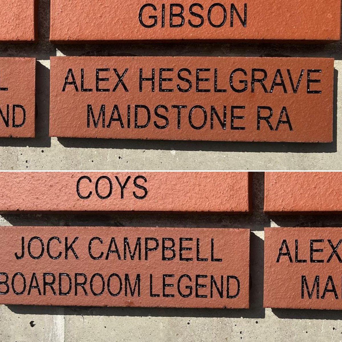 Next time you're at Gallagher Stadium, take a moment to remember our former colleagues Alex and Jock who gave so much to refereeing in the county.