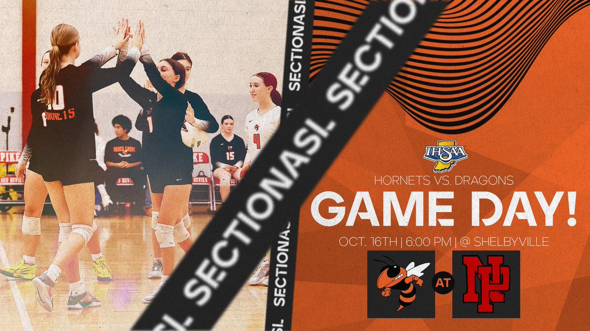 🏐Sectional Volleyball🏐

The Hornets will take on New Pal this evening in Sectional play.  Play hard Hornets and GOOD LUCK!  GO BG!

🏐 - Girls' Volleyball
🚍 - at Shelbyville HS
⏰ - 6:00 pm