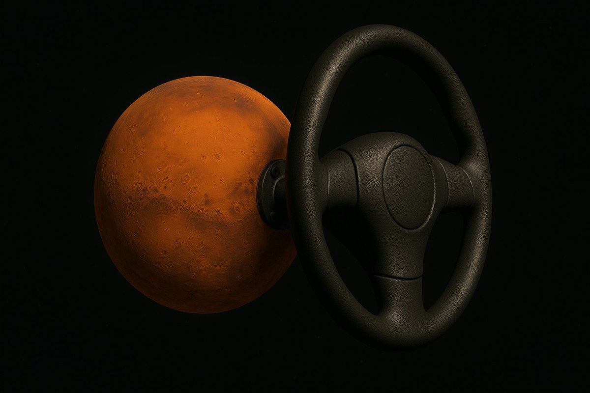 unnamed_coder's tweet image. I'm 99% convinced SpaceX will use first-principles thinking again and conclude that instead of sending thousands of Starships to Mars - millions of miles away,
it would be easier to just add a steering wheel to Mars itself and steer it near Earth as close as we like.
IT MAKES…