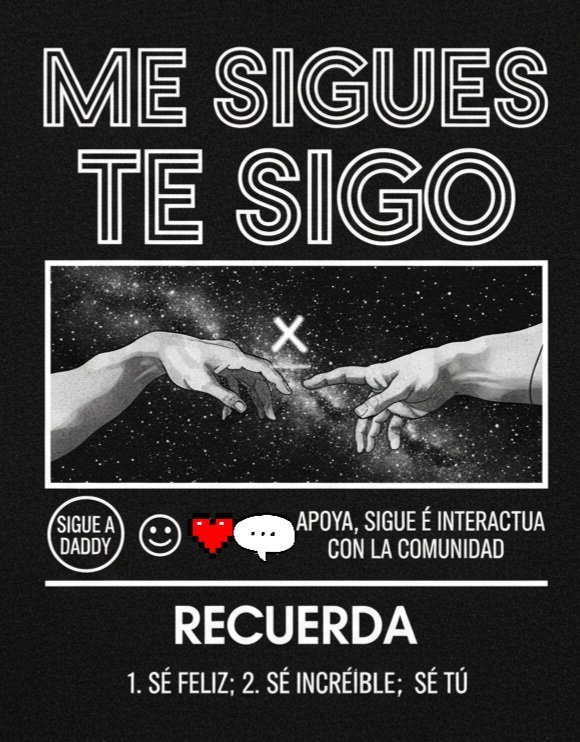 <a href="/_Thatiss/">Thatis🌸</a> Eyyy vamos con toda por esos 📷

Sigue a <a href="/_Thatiss/">Thatis🌸</a>
Y al Daddy <a href="/Geminisyquee/">Daddy kool</a> 🔥✌️

recuerda!!

🎃 Sígueme y te sigo. 

☠️No al Unfollow,sin trampas.🚫

👻Da Rp's y ♥️

🌟Apoyemos la Comunidad.🤝

✅️Juntos crecemos más y rápido ✌️