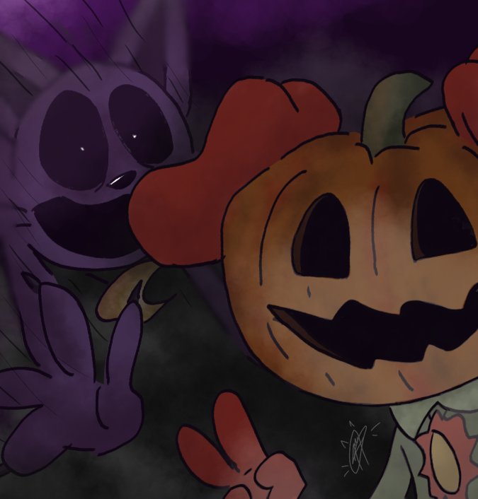 Dibujito pal mes de octubre 🍂

#SmilingCritters #Halloween #PoppyPlaytime