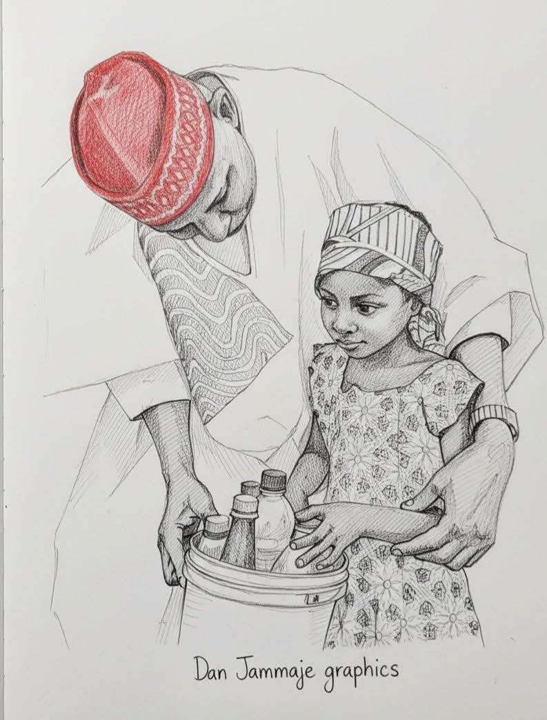 Minikothe3rd's tweet photo. We have governors, and then we have H.E. Abba Kabir Yusuf.

He randomly met her on the street. When he struck up a conversation, he realized she had a skin condition. He instantly gave instructions for medical attention and care, and also gave her a little token to buy sweets. https://t.co/fGBoO7jmyL