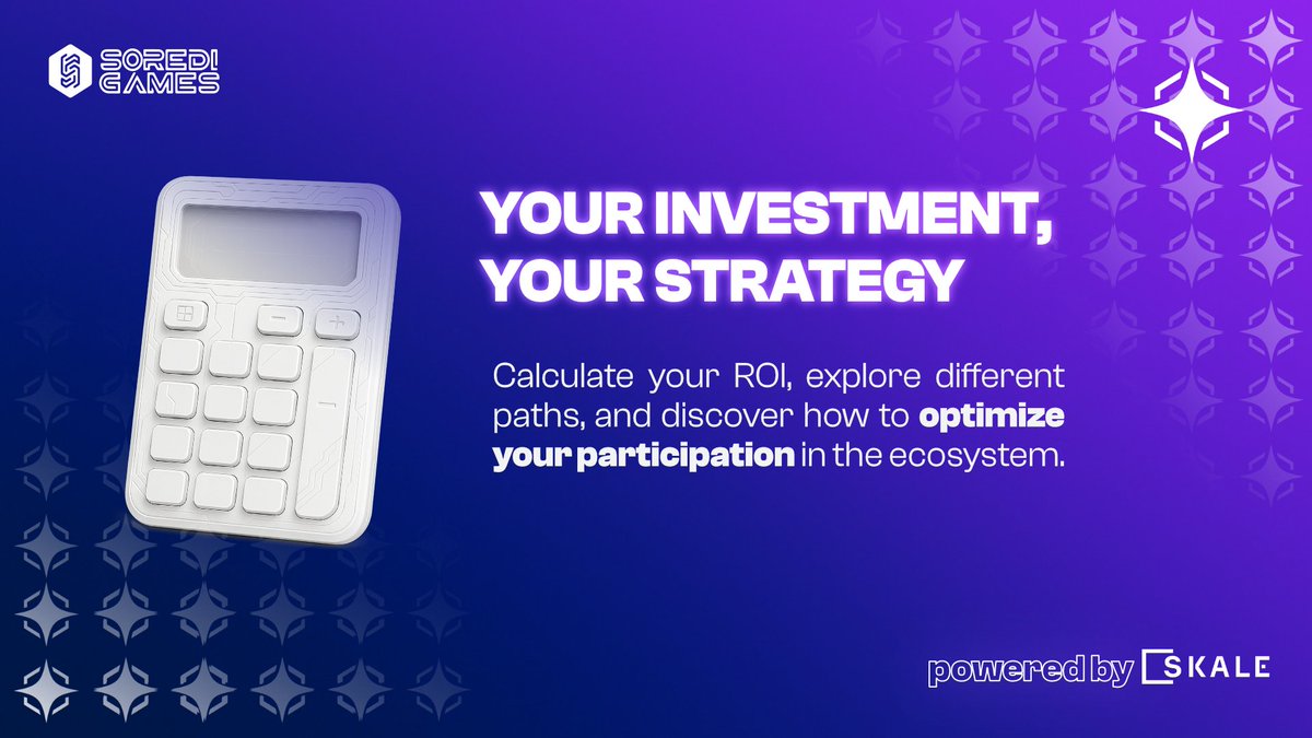 💠 Our ROI tool is now live!
An interactive calculator where you can compare different investment scenarios between $GQ and $BG.
🔗 soredigames.com/roi