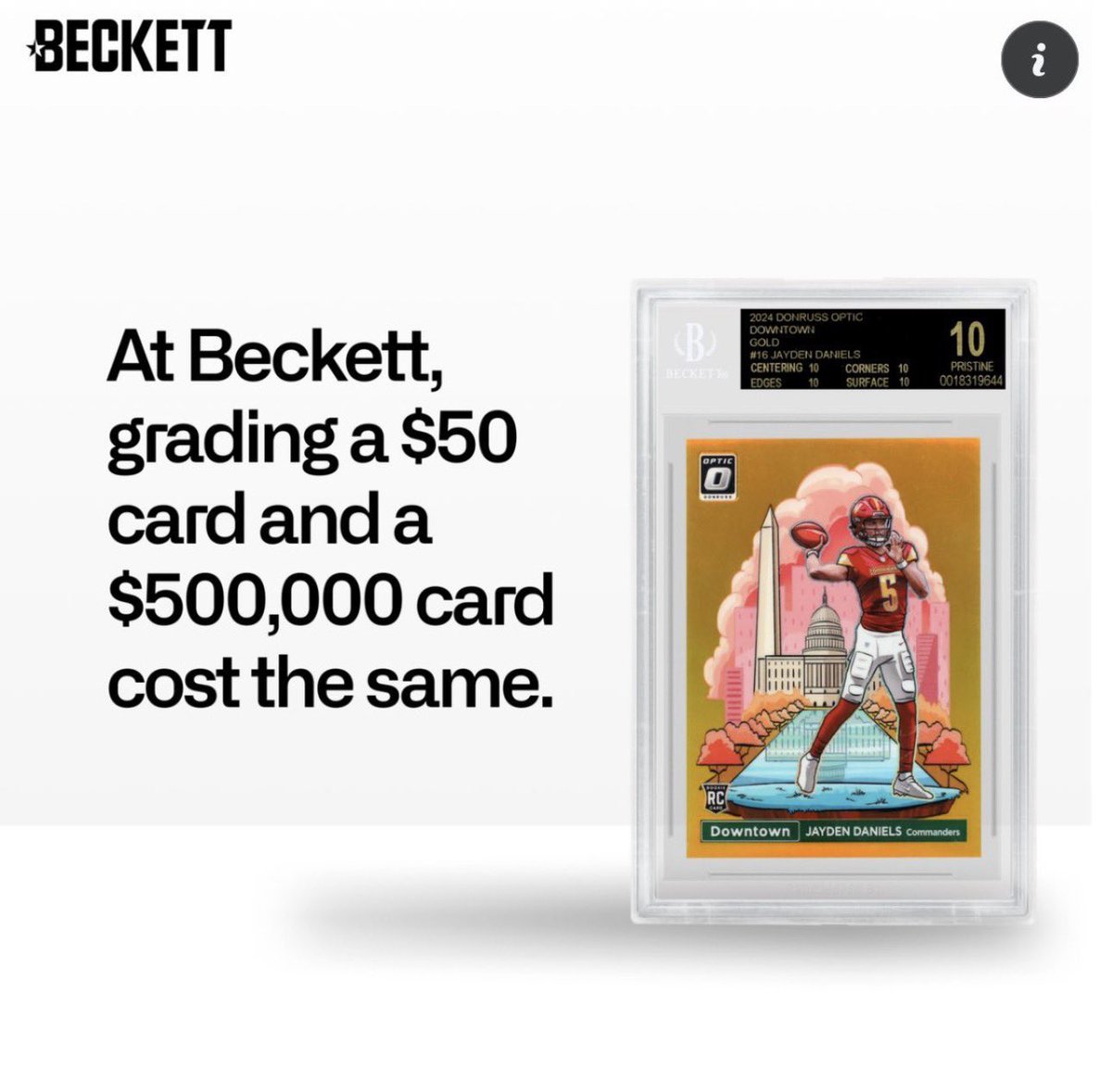 If Beckett’s marketing people are good, they would immediately 10x their spend on this ad today.

😂😂😂