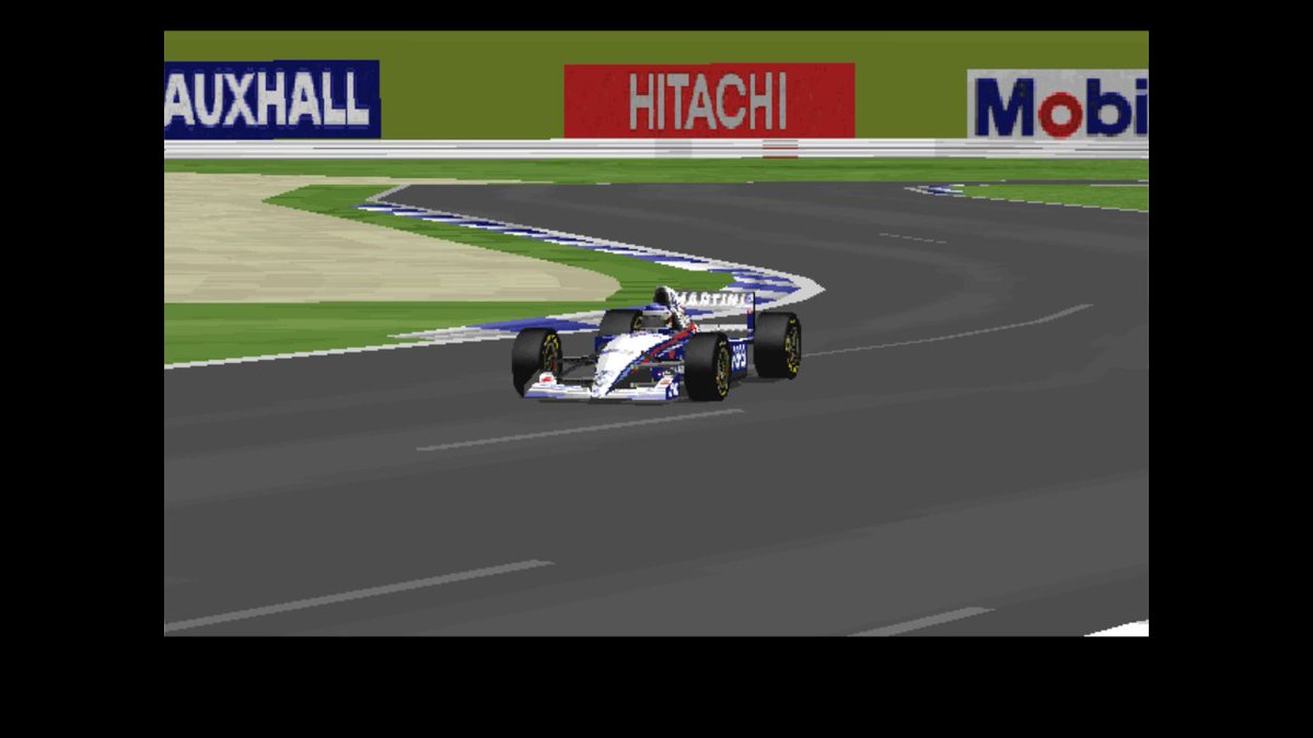15/3/1995
#F1 Winter Testing Day 2
#Silverstone 
12pm
🏁SESSION OVER

Defending world champ #GP2Joey rounds the Abbey chicane for the 47th time this morning as the session comes to an end but have the #Brabham upgrades brought better lap times?...
#RetroF1 #Retrogaming #Retro