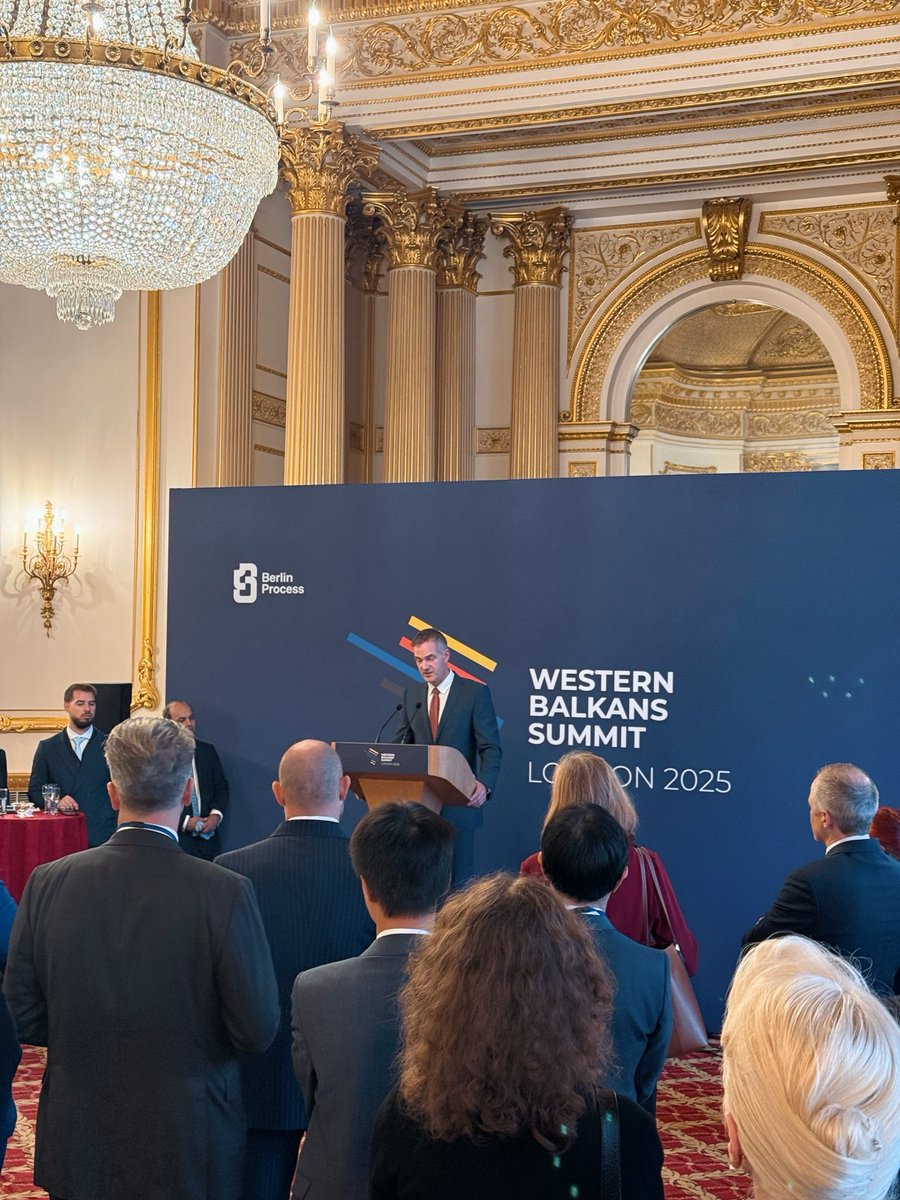 🇬🇧 Honored to take part in the West Balkans Summit – Berlin Process Business Forum at Lancaster House, London, hosted by the UK Department for Business &amp; Trade.
As someone engaged in the Berlin Process since its very beginning, I’m proud to see the UK elevate this year’s process