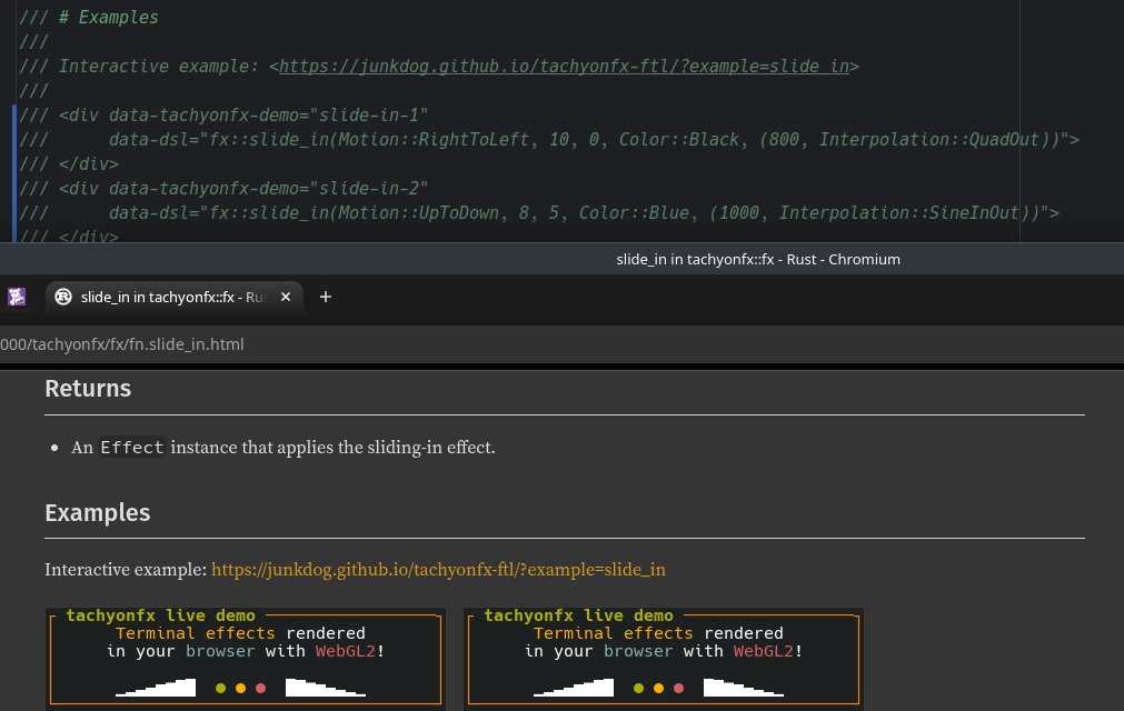 replacing the animated effect gifs in tachyonfx docs with a tiny ratatui/ratzilla-powered tool to render effects live instead - wrapped in a js library.