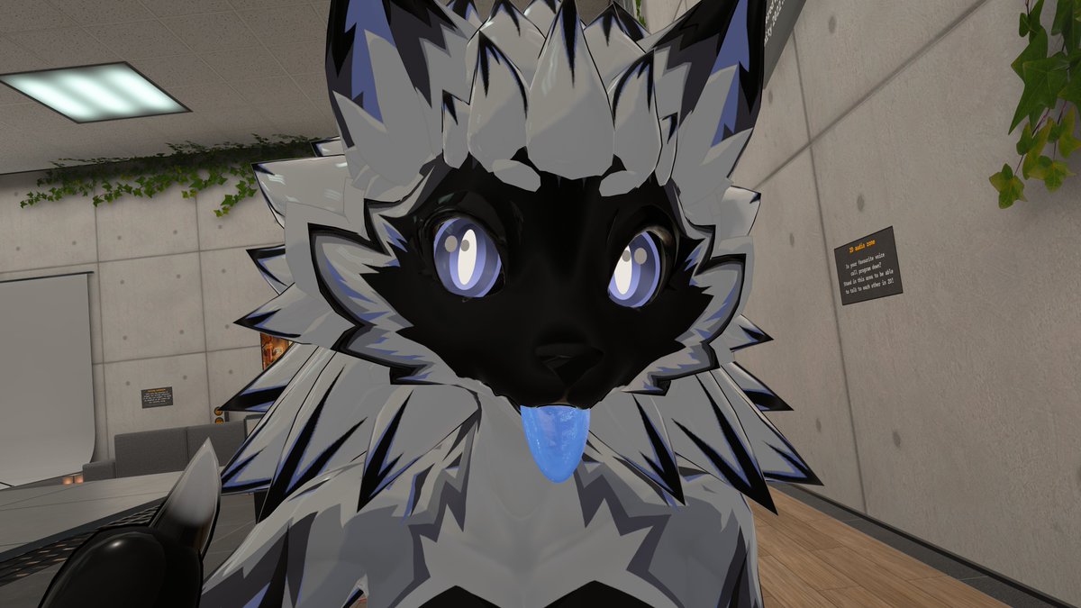BlueMhm's tweet image. Blep
#vrchat #novabeast