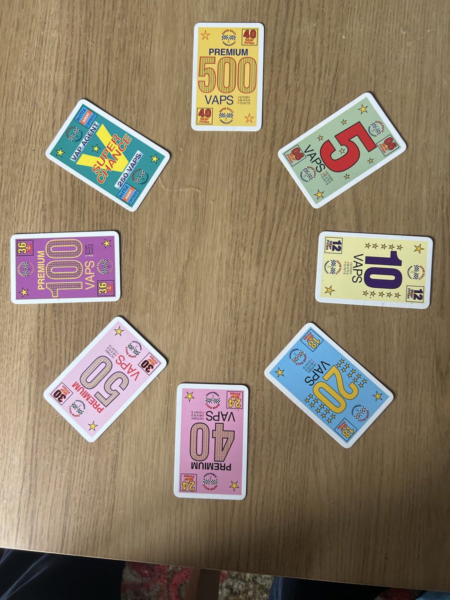 PLAY THE VICTORY AWARD POINTS DECK #PLAYINGCARDS @VAPCARDS

DECK OF 84 PLAYING CARDS:
14 #StarPrize cards
4 #SuperChance cards
66 #ID cards

ebay.co.uk/itm/2857953444…

NEW GAMES
#Jack2000
#FunMaths
#SuperMatch
#Memory
#SuperChance
#WordPlay
#Multiply #Genius
#Search7
#CombatZone