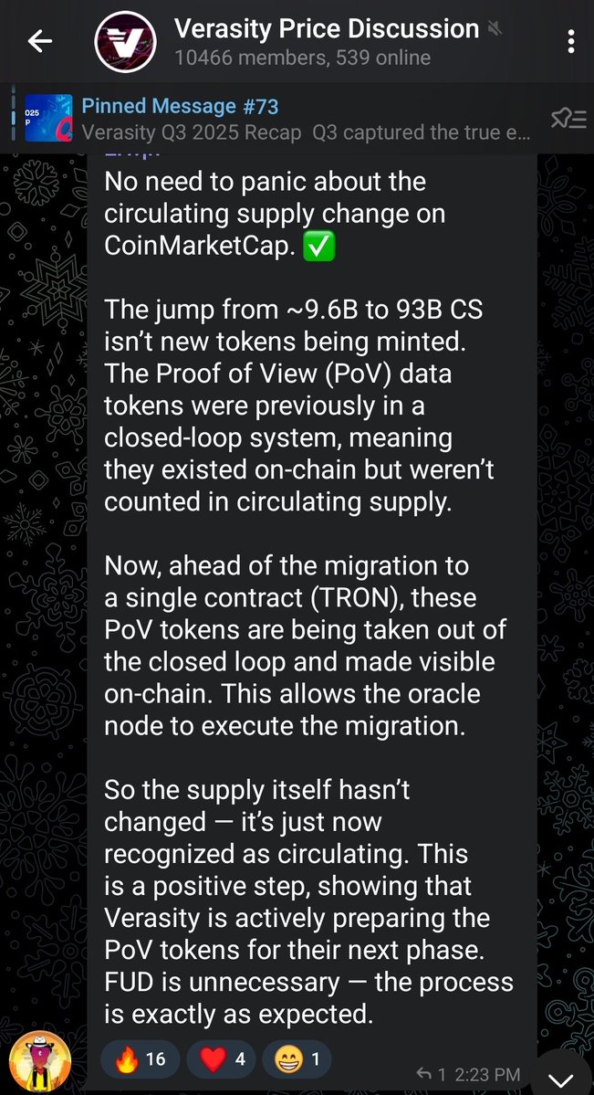 Crypto_Catnip's tweet image. Right on cue. Paid shillers @CryptoErwinNL is running cover.

How stupid does he think the community is. POV tokens were taken out of closed loop years ago. @verasitytech own terms and conditions state this fact. By admission Verasity has been selling tokens at their leisure.…