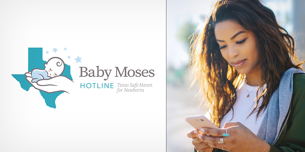 Need a safe haven for your baby? The Texas Baby Moses Hotline is here to help. Call or text (800) 392-3352 or go to any hospital, fire or EMS station and see emergency staff for safe, immediate help! #SafeHavenLaw