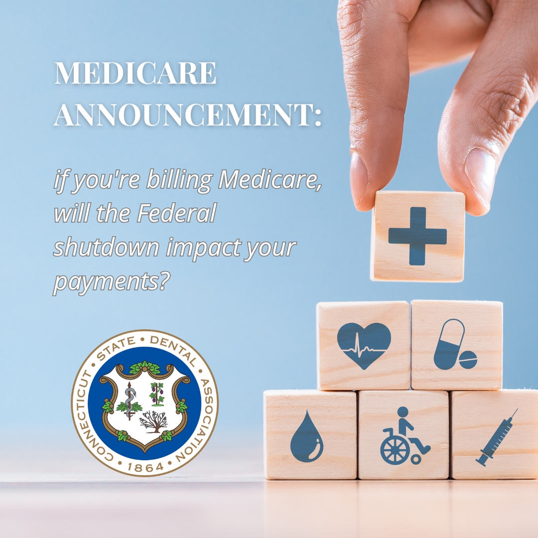 CtStateDental's tweet image. Stay informed on how the Federal Shutdown could affect Medicare payments. Visit our website for the latest updates: ow.ly/F2TU50XcJUc

For questions, contact Jake Smith, Director of Communications. #CSDA #AdvocatingForOurMembers