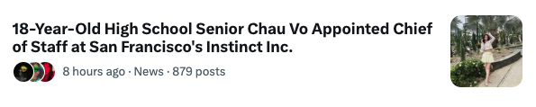we make our employees famous <a href="/instinct_inc/">instinct©</a> 

still hiring for every role, in person sf

$10-50/hour + 1-5% equity

serious replies below