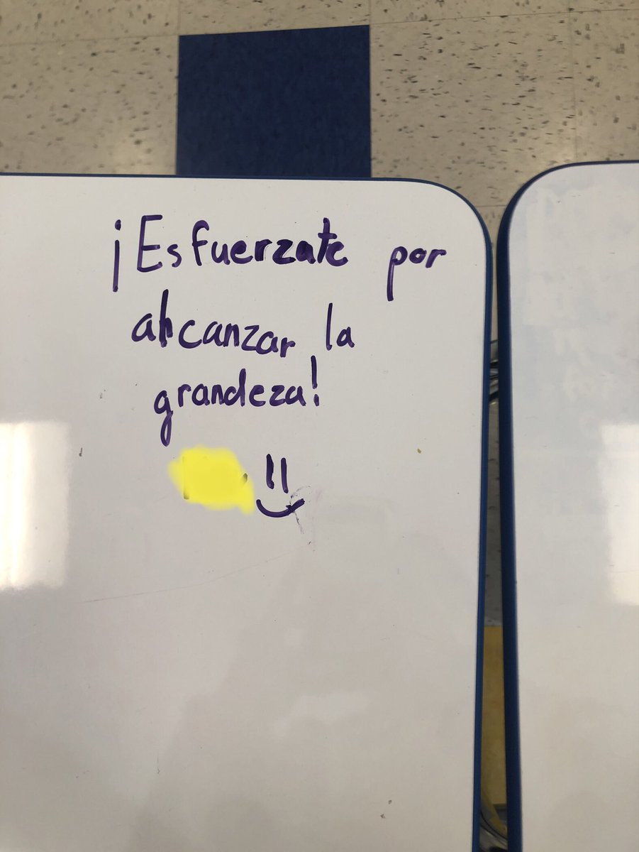 We had a talk today about being a community- motivating each other, pushing one another, and holding each other accountable.  After school, a scholar decided to take time and write everyone a message. 💙. #buildingcommunity #fourthgrade #striveforgreatness
