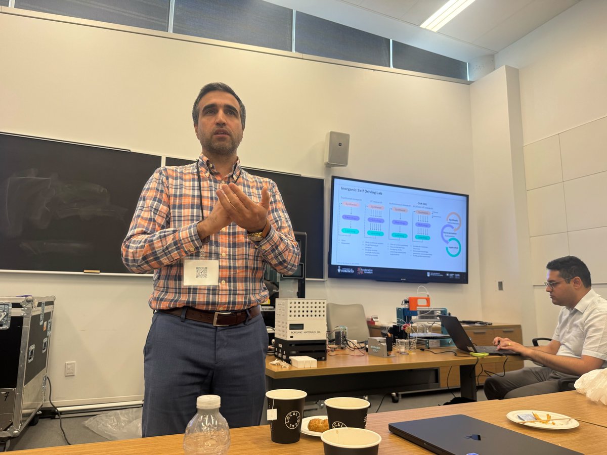 acceleration_c's tweet image. The Acceleration Consortium team joined Institut Courtois @IVADO_Qc in Montreal today to demo self-driving lab workflows in formulation, inorganic, and polymer chemistry with support from
@opentrons.