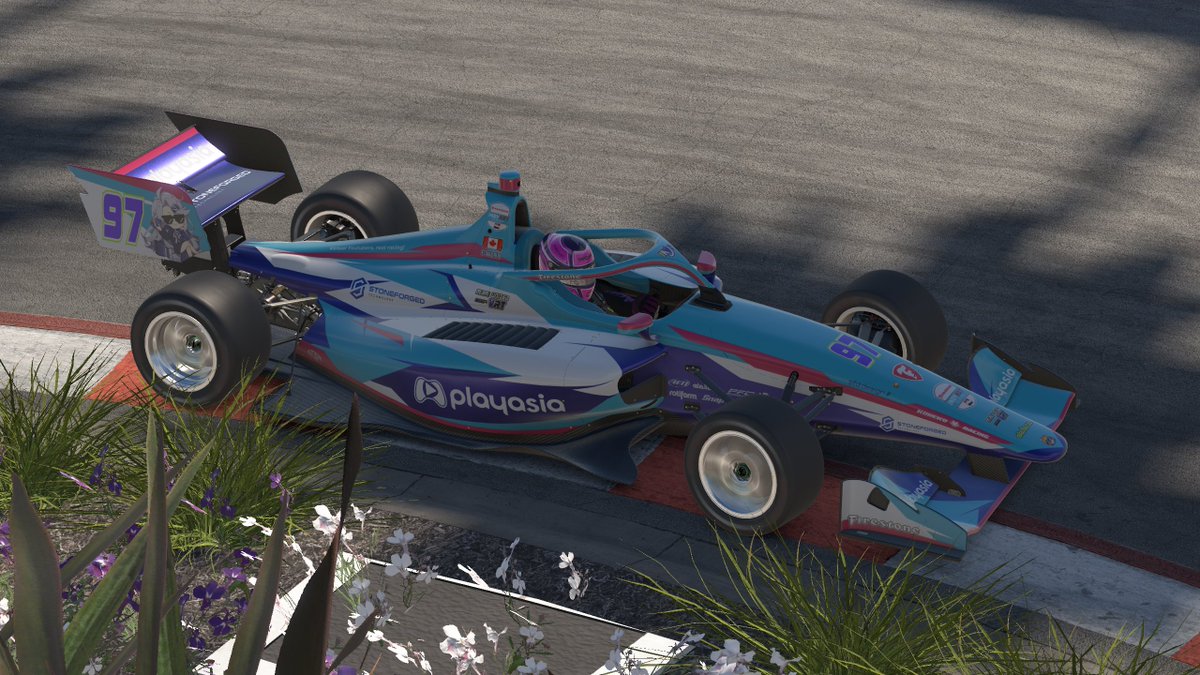 Announcement!

I'm entering the <a href="/iRacing/">iRacing</a> Indy NXT Qualifying Series and will do my best to make the IndyCar Pro Series field!

I am proud to have <a href="/playasia/">Playasia</a> on my car as I am now affiliated with them. Here are pics of it featuring <a href="/obakepam/">Obake PAM 📦</a>!

🎨by <a href="/amphobius/">Sam🟦☁️</a>

#VTuber #simracing
