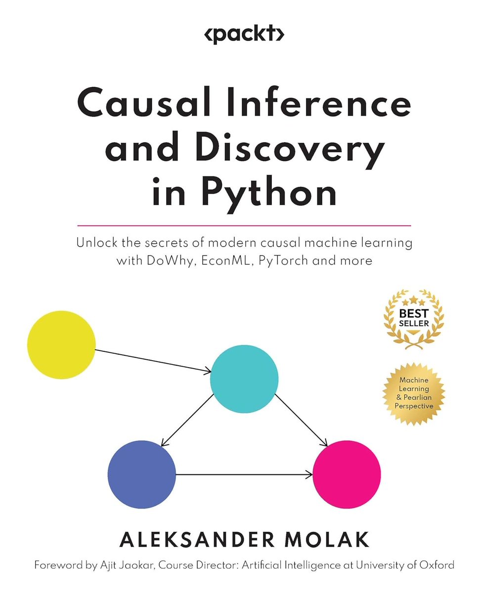 KirkDBorne's tweet image. GitHub Code Repository for “Causal #Inference and Discovery in #Python” — github.com/PacktPublishin… v/ @PacktDataML
+
Get the book here: amzn.to/3PyFE1d
——————
#Statistics #AI #MachineLearning #DataScience #DataScientist #PrescriptiveAnalytics #PredictiveAnalytics