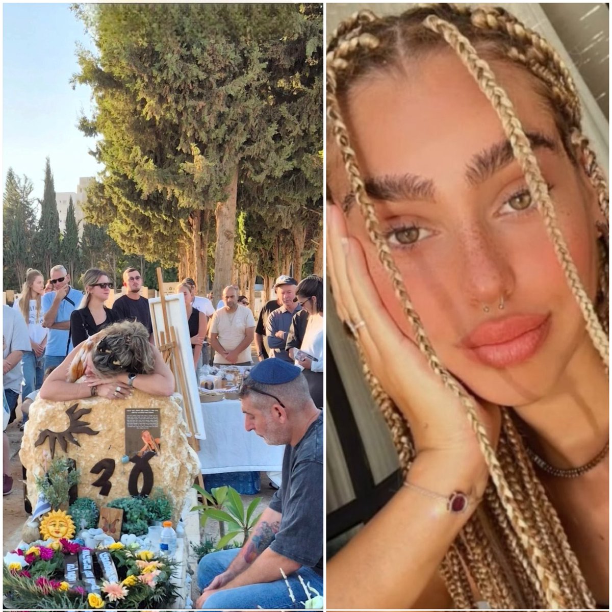 They picked the most beautiful flowers in the garden, and only the silence remains.

Forever in our hearts, Eden Ben Rubi.