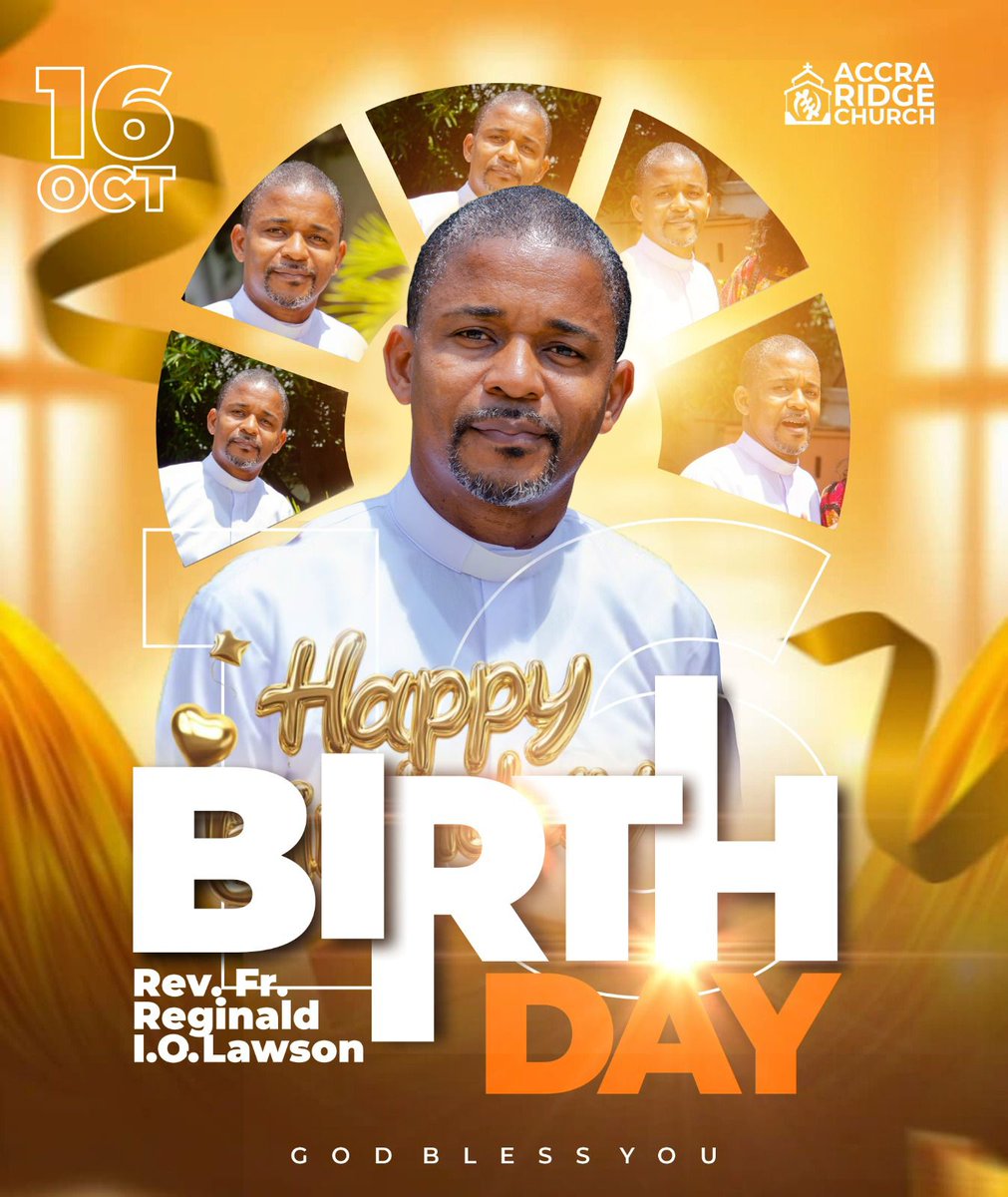 The Accra Ridge Church community wishes Rev.Fr. Reginald Lawson, God's divine blessings and favor on his birthday.
#accraridgechurch #birthdaywishes🎂