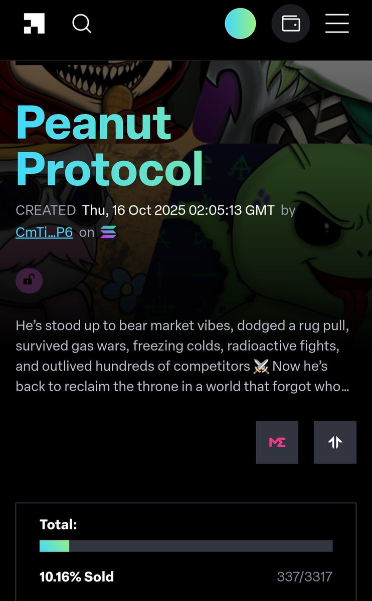 noxyDog's tweet photo. 🚨 BIG MILESTONE UNLOCKED! 🚨

The Peanut Protocol NFT Collection just broke 10% SOLD 🥜 and we’re only getting started! 💯💯

337 peanuts minted, thousands more waiting to join the fam 🧡🐿

Massive love to everyone who already minted... you’re part of history in the making 🙌
If you haven’t yet… now’s the time to GO NUTS! 🚀

👉 Mint live on Solana