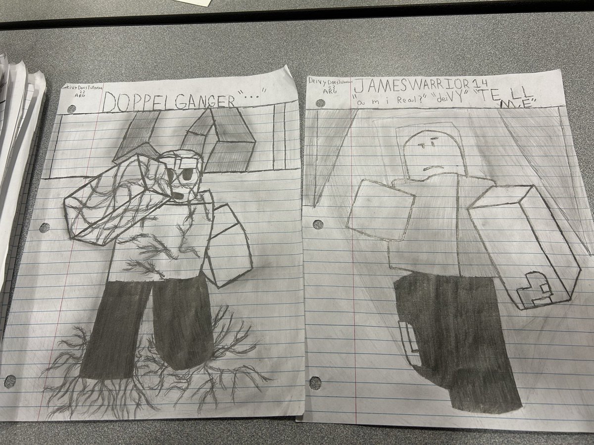 WilderMango's tweet image. Drew several characters from DeivyDoesTutorials33 :D (I love this series so much) #roblox #robloxarg #DeivyDoesTutorials33