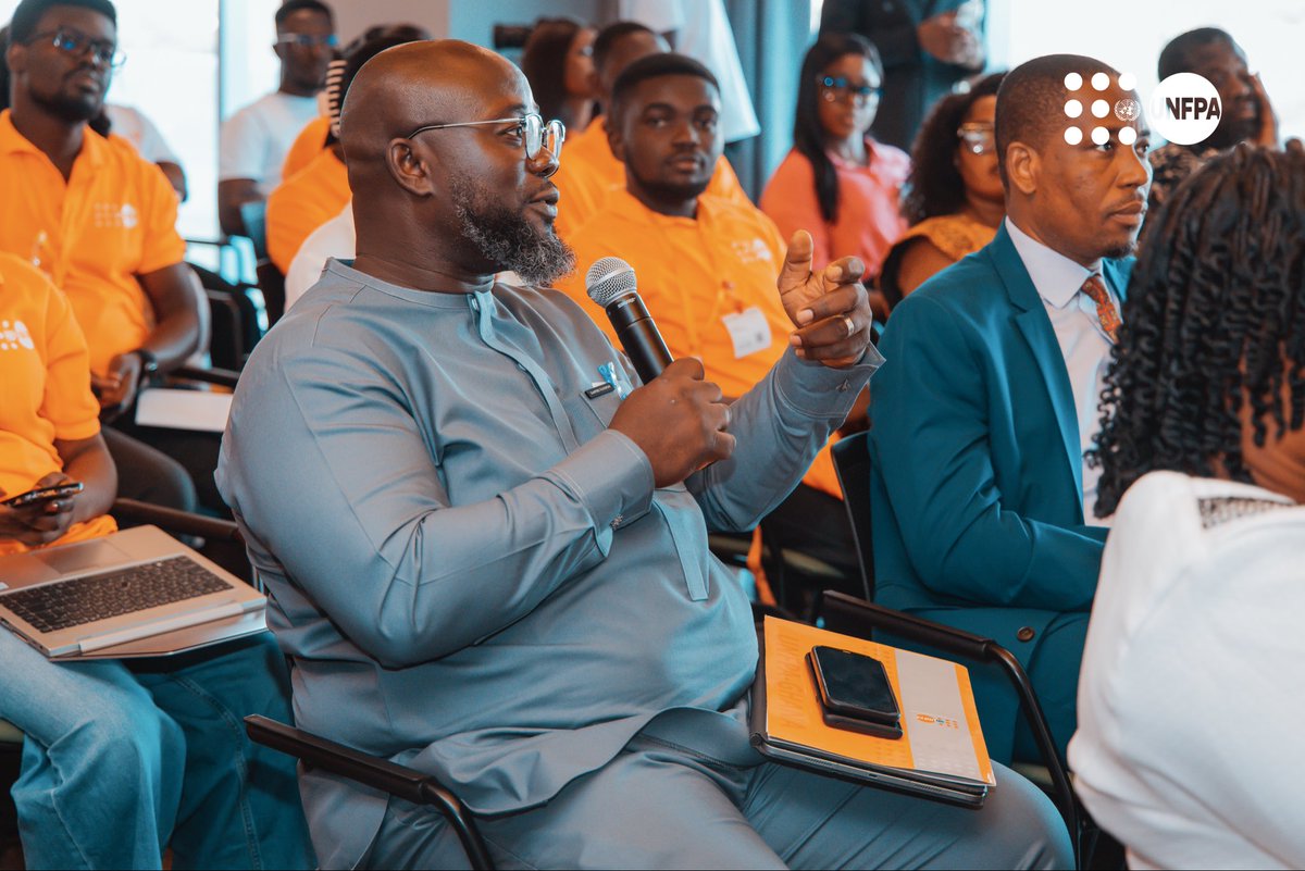 UNFPAGhana's tweet photo. What an amazing experience at the first-ever AI for Her Future Innovation Hackathon! 💡✨
So many brilliant ideas, passionate minds &amp; inspiring energy in one room.
Huge thanks to Google AI Space for having us. Don’t miss the highlights from this maiden edition! #AIforHerFuture https://t.co/Z6AE99NFmR