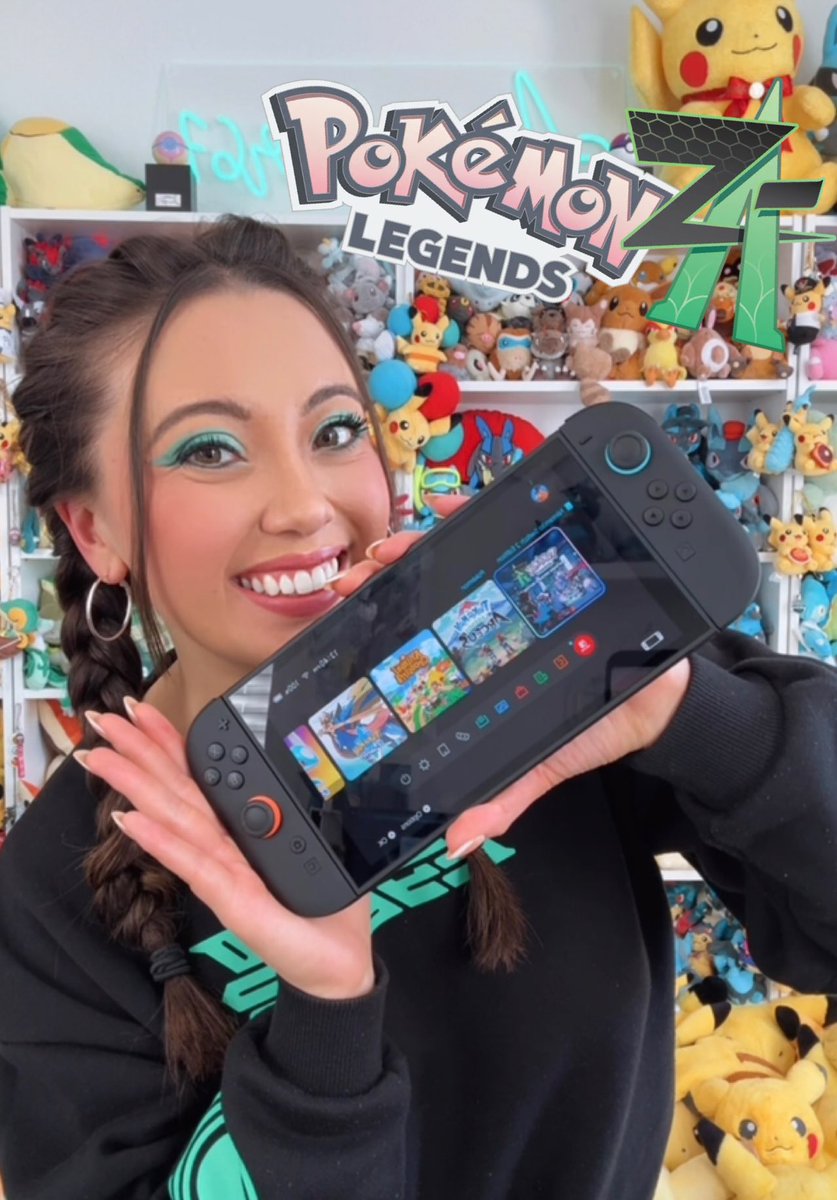 auralaur67's tweet image. I TRULY can’t believe I even get to say something like this… but…

Thank you @Pokemon and @NintendoAmerica for gifting me Pokémon Legends: Z-A Switch 2 Edition! 💚 I’m SO excited to explore Lumiose with my partner Tepig!🥹 

#gifted #FreeGame #PokemonLegendsZA