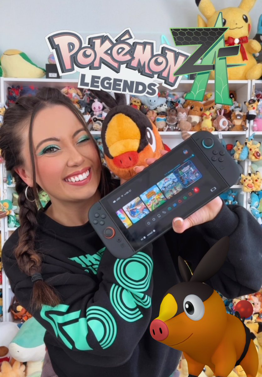auralaur67's tweet image. I TRULY can’t believe I even get to say something like this… but…

Thank you @Pokemon and @NintendoAmerica for gifting me Pokémon Legends: Z-A Switch 2 Edition! 💚 I’m SO excited to explore Lumiose with my partner Tepig!🥹 

#gifted #FreeGame #PokemonLegendsZA