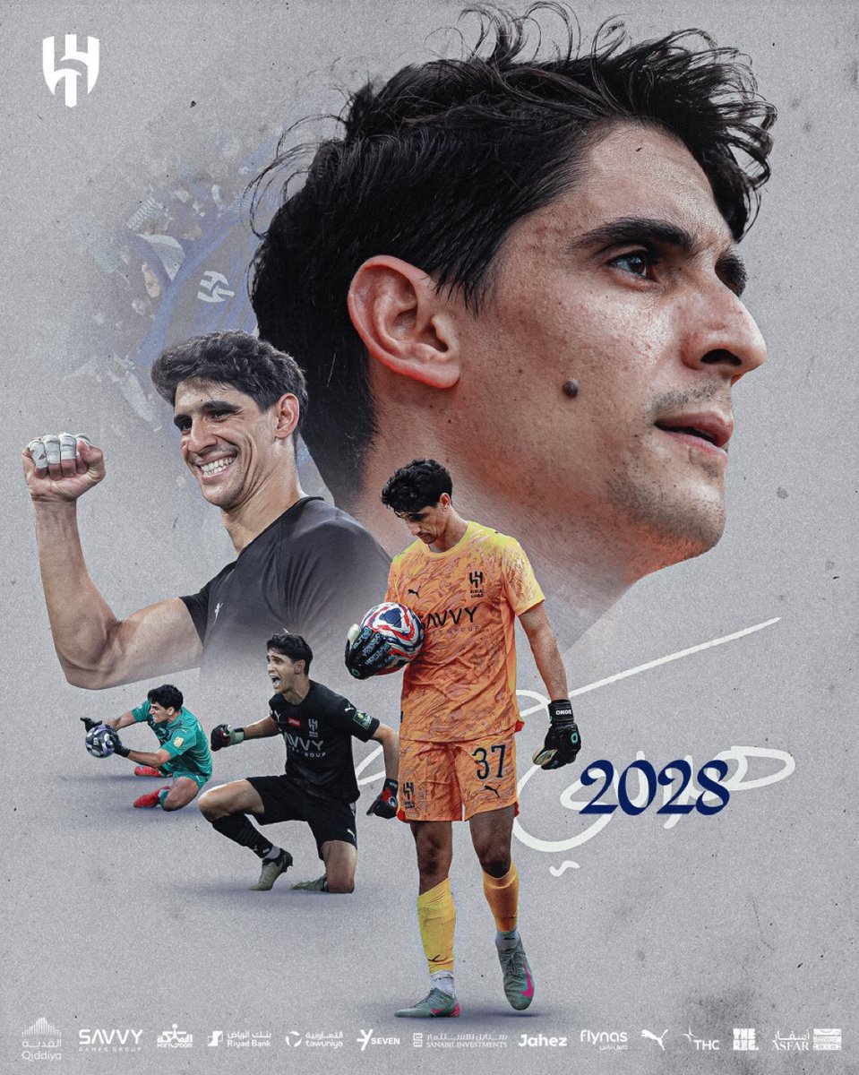 🚨🚨🚨🚨  عـاجـل — رسميـًا 🚨🚨🚨🚨

عقد ياسين بونو الجديد مع الهلال ينتهي 2028م

😱😱😱😱😱😱💙💙💙💙💙💙💙💙💙