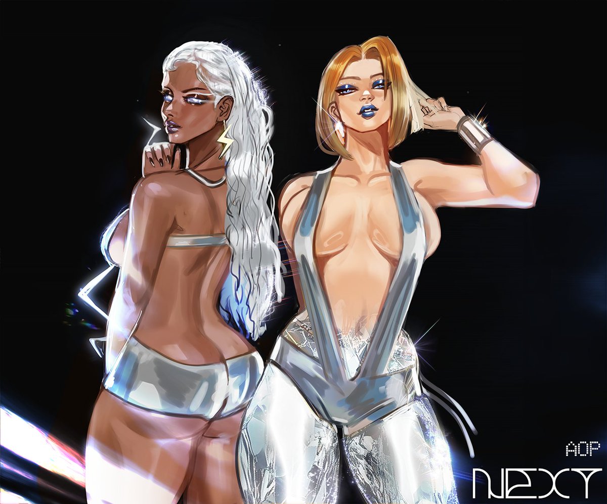 Storm and Emma Frost wearing <a href="/mattebrand/">MATTE</a>  #marvelrivals ⊹ ࣪ ˖