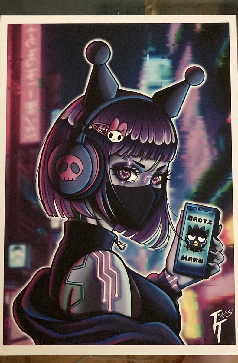 Kuromi art I bought at a tattoo convention
#art #digitalart #kuromi