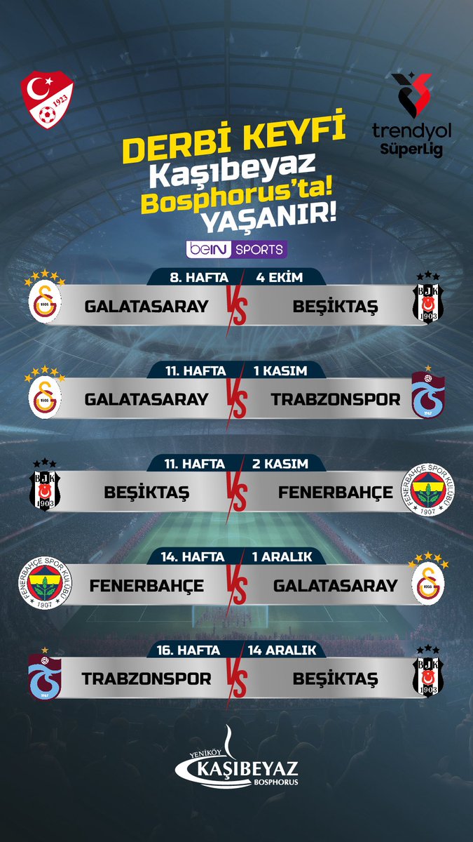 Bu haftasonu Kaşıbeyaz Bosphorus’da 👇🏼