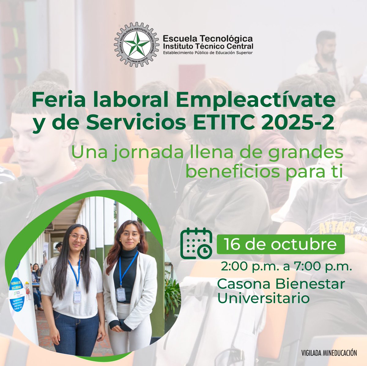 Escuela Tecnológica Instituto Técnico Central tweet media