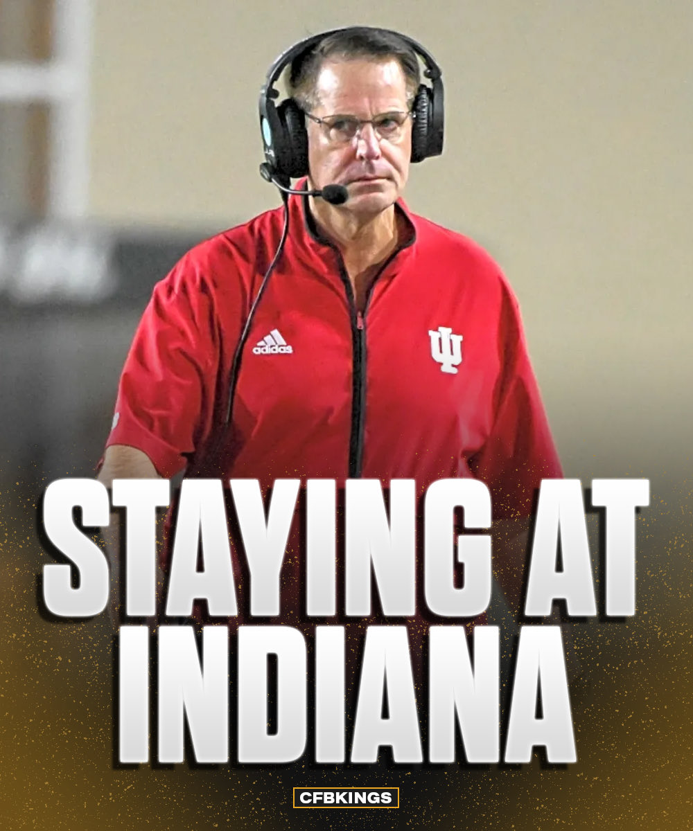 BREAKING: Curt Cignetti has agreed to an 8-year contract extension with Indiana.

He will be making $11.6 million per year and is now one of the Top 5 highest paid coaches in College Football.