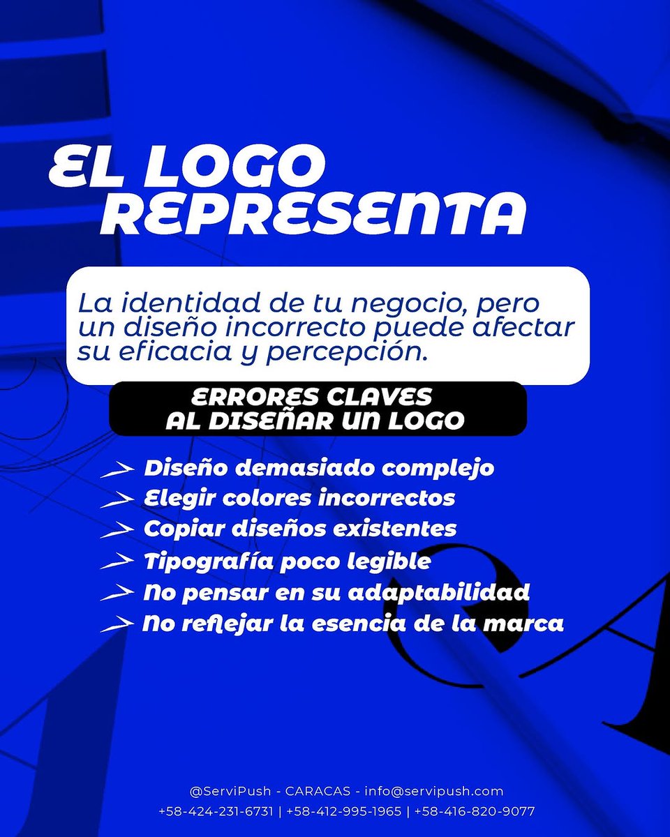 servipush's tweet photo. En @servipush diseñamos tu logo con un enfoque único, profesional y totalmente adaptado a tus necesidades.

¡Deja tu imagen en manos expertas y marca la diferencia con un logo que hable por ti! Contáctanos y empecemos a diseñar algo increíble juntos.

#DiseñoDeLogos #Servipush https://t.co/ytAnlfwlWc
