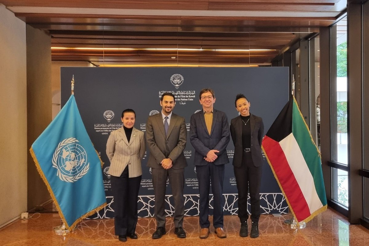 DPR  Nasser Al-Ramzi met with Mr. Mauricio Lazala, Head of the Business and Human Rights Section at OHCHR, in the presence of Ms. Al-Anoud AlBaqmi from the GCC Mission in Geneva. They discussed Kuwait and GCC priorities and ways to enhance cooperation in business and human rights