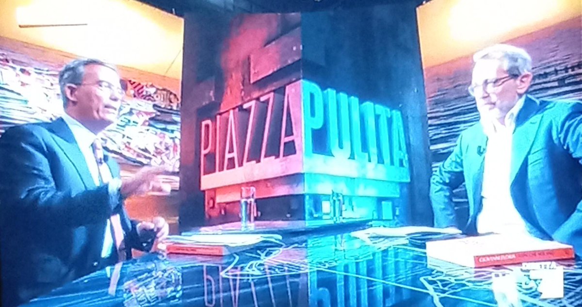 A La7 per la gioia di Cairo non hanno problemi di casting: Augias ospita Gramellini che ospita Floris che ospita Formigli che ospita Gruber (giornalisti intervistano giornalisti) che ospita Gratteri , il quale va un po' da tutti.  Il solo che non si muove dal suo Tg è Mentana‼️