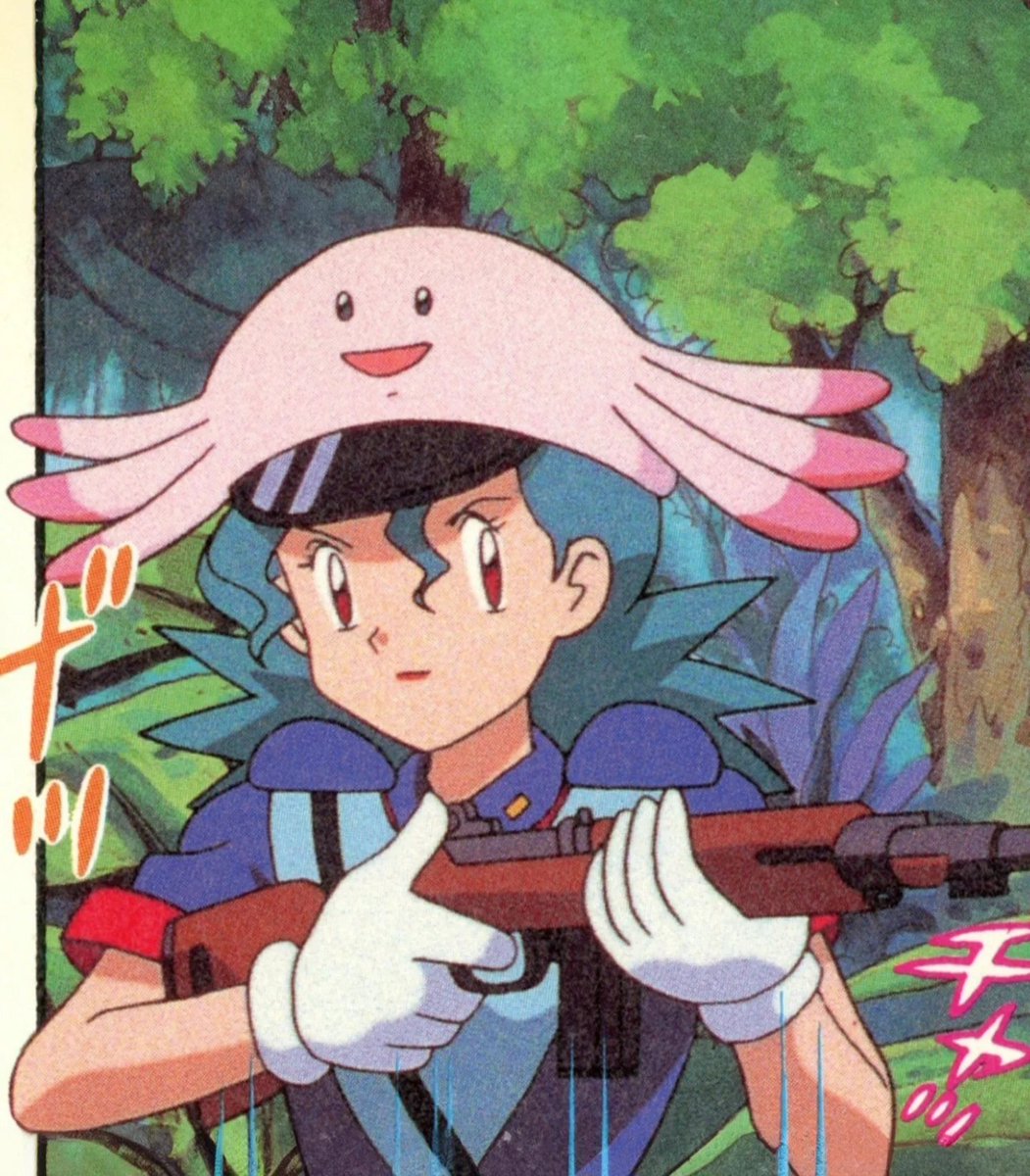 Pokemon anime art from an old Japanese magazine