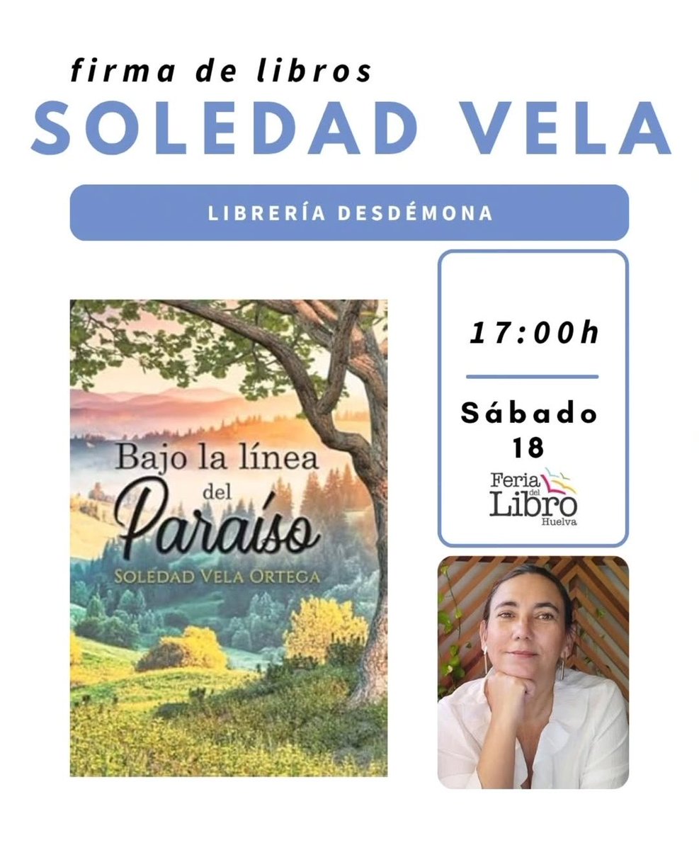 Nueva oportunidad para compartir tiempo con los lectores.
El próximo sábado estaré en la feria del libro de Huelva.
Si estás cerca podríamos charlar un rato.
#ferialibroHuelva25
#leeautoeditados