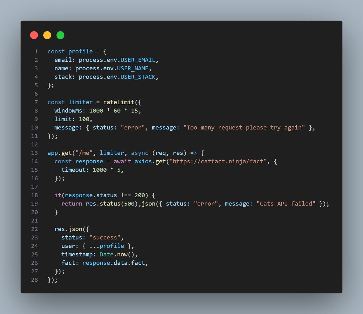 Started the <a href="/hnginternship/">HNG💡</a> internship program cohort 13 I am excited and looking forward to the amazing mentors and fellow interns I will meet. We have kicked off on the stage 0 by working on a single GET method endpoint