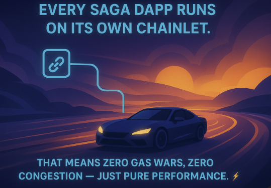 Every Saga dApp runs on its own chainlet.
That means zero gas wars, zero congestion — just pure performance.
Use dApps the way they were meant to be used. ⚡