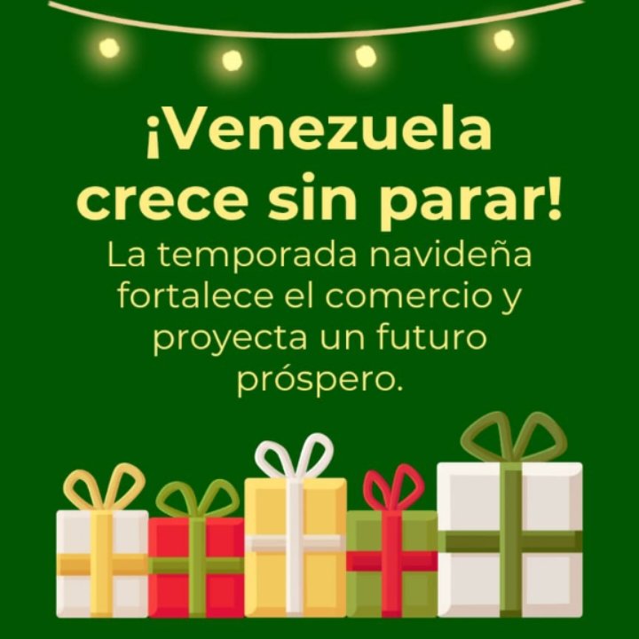 Se acercan unas fiestas con alegría! Venezuela trabaja y produce para un cierre de año con paz. #NavidadSoberaníaYPaz #UnleashDracarys🔥🐉