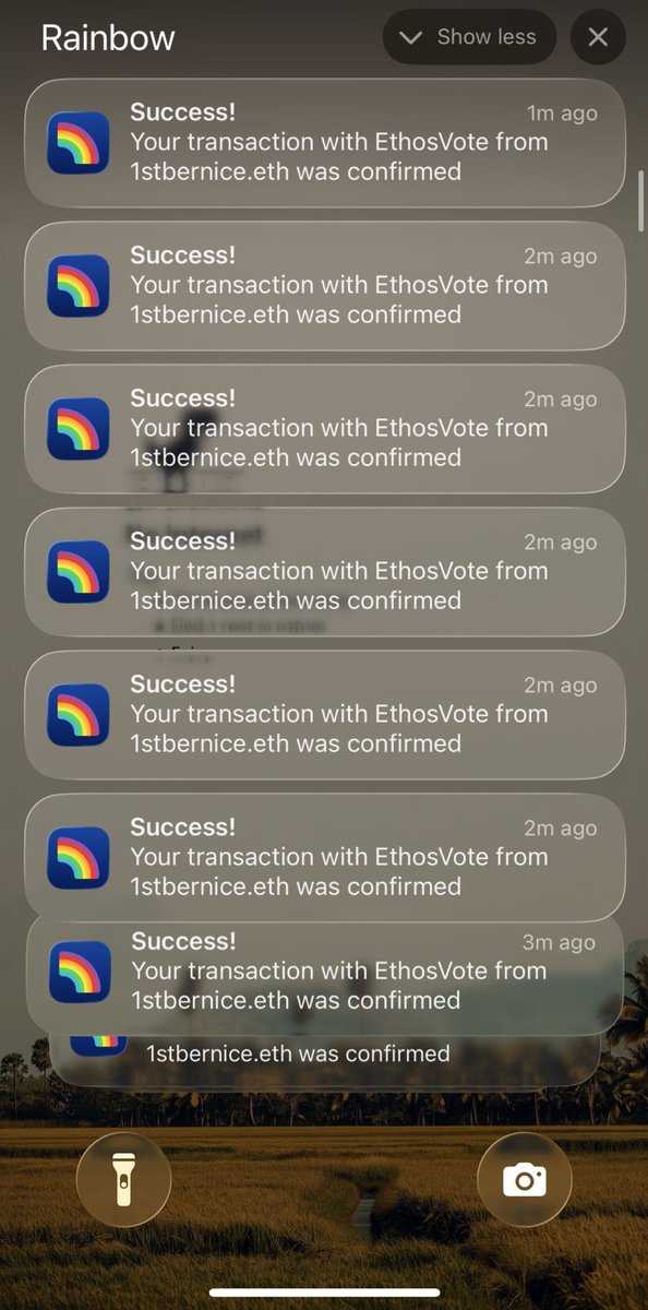 1st_Bernice's tweet image. completed today’s ethosvote using my rainbow wallet and it’s a seamless experience as usual 

i’ll keep using rainbow wallet for all my onchain interactions and keep pushing the message of the egalitarian tech as much as i can. 

it’s @rainbowdotme szn and joking with it is a…