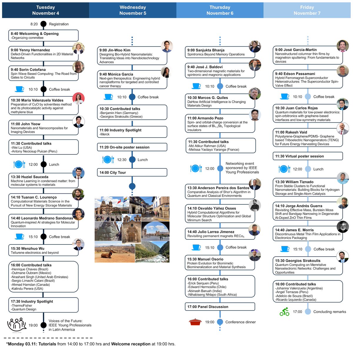 🎉The final version of the Scientific Program for the #ieeelanano 2025 is finally out!

Many thanks to all plenary and keynote speakers for accepting our invitation to share their outstanding research! Save the dates!📅

See you all in Cuzco! 😎

More info ieee-lanano.org