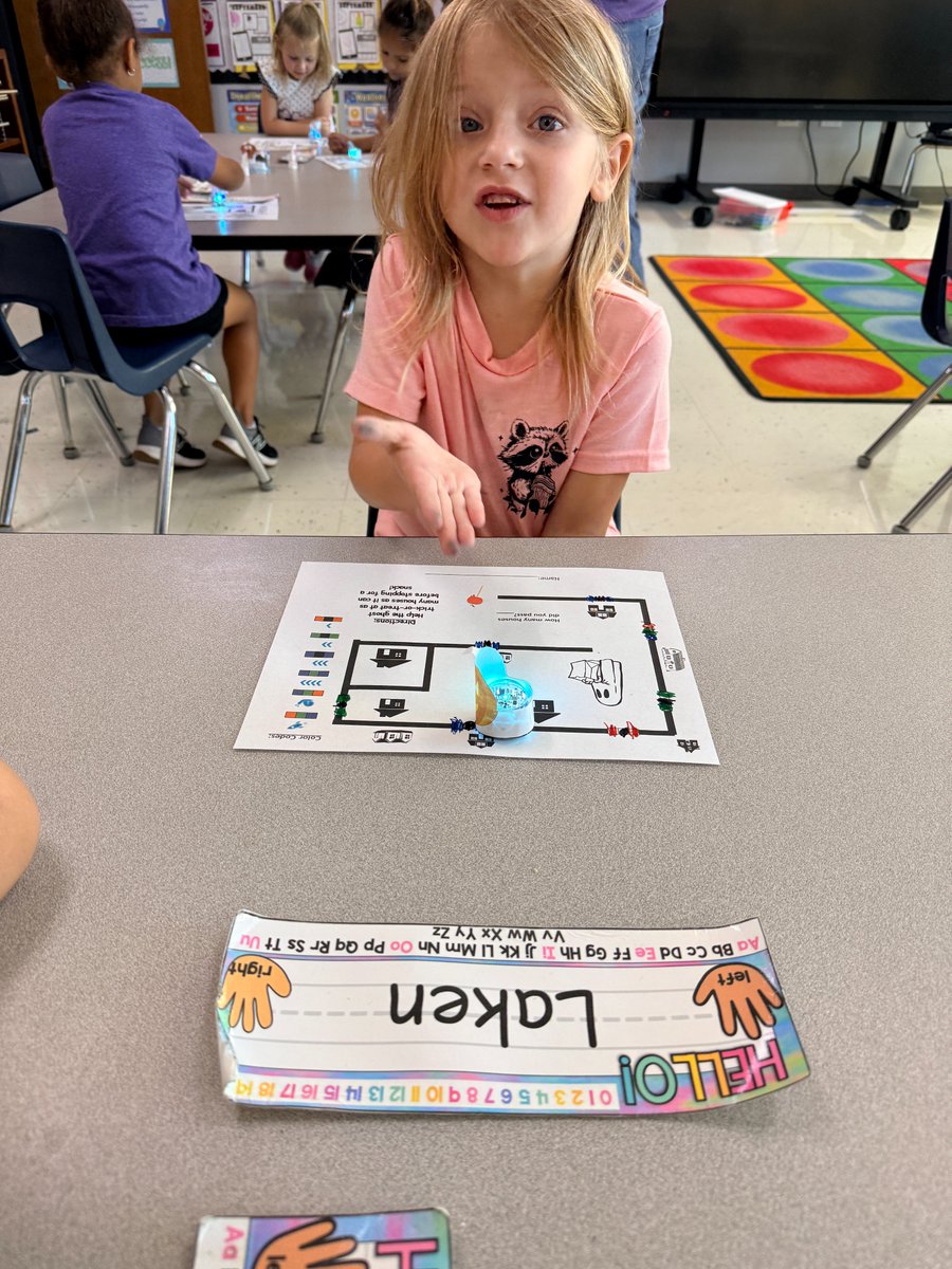 Mrs. Lloyd's &amp; Mrs. Gallegos's coders took their Ozobots trick-or-treating! 🎃 They dressed them up in costumes and used color codes to program their spooky little bots to travel from house to house. Who knew coding could be this cute?! 🤖👻

#BadgerStrong #ProudBadgers