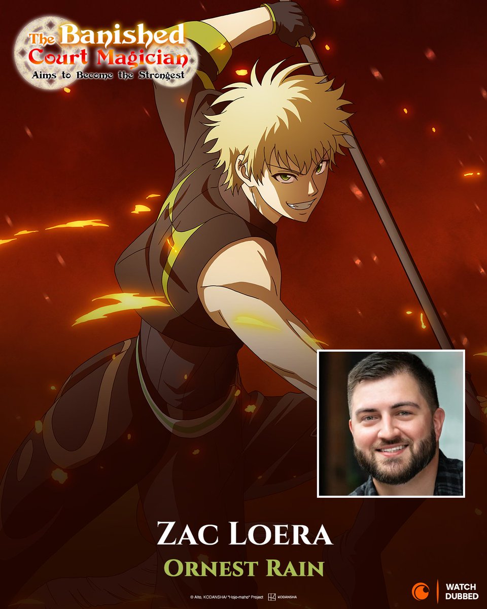 ZLoeraVO's tweet image. 🌟The news cometh out!🌟

I play Ornest Rain in The Banished Court Magician Aims to Become the Strongest! The first episode comes out Saturday! Don&apos;t miss this show and watch out for this hot head!! @Crunchyroll 

#anime #voiceacting #isekai #Crunchyroll