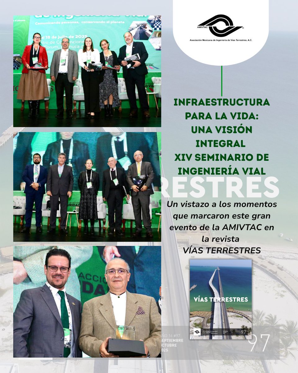 La infraestructura cobra sentido cuando está al servicio de las personas.

En el XIV Seminario de Ingeniería Vial reflexionamos sobre una visión más humana y sostenible del desarrollo.
Descúbrelo en Vías Terrestres, edición 97 👉 isu.pub/dOVtOLE

#AMIVTAC #VíasTerrestres