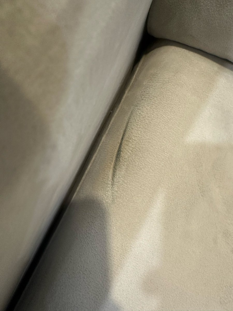 Neha02703036952's tweet photo. @urbanclap he ruined my sofa, tore it and also left stains https://t.co/ru7S1qrVbR